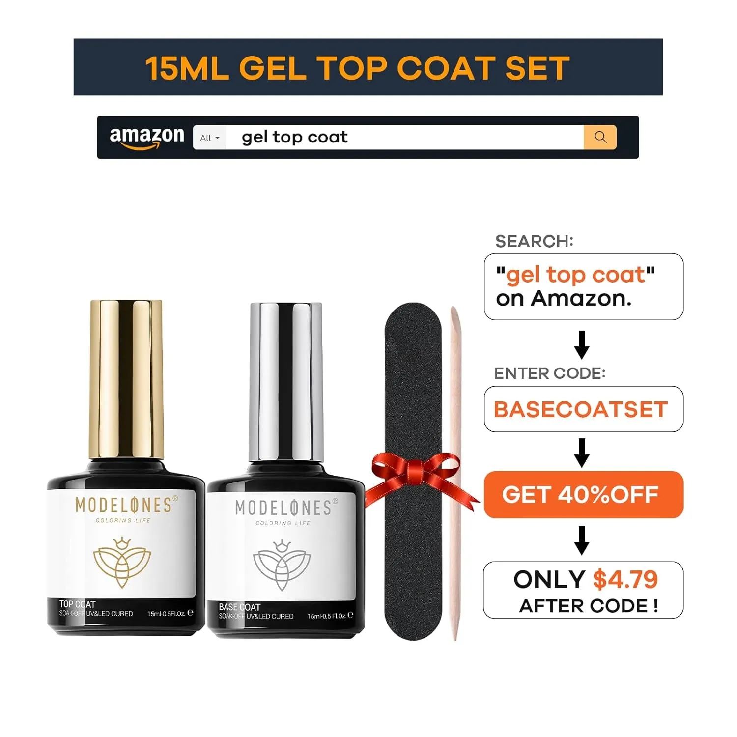 Nail Primer, 15 Ml Acid Free No Lift Nail Prep Dehydrator Bond Primer, Hema-Free Nail Bonder for Gel Nail Polish Nail Supplies Set