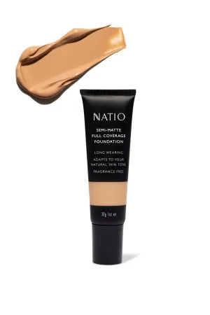 NATIO Semi-Matte Full Coverage Foundation Golden 30g