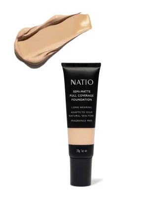 NATIO Semi-Matte Full Coverage Foundation Vanilla 30g