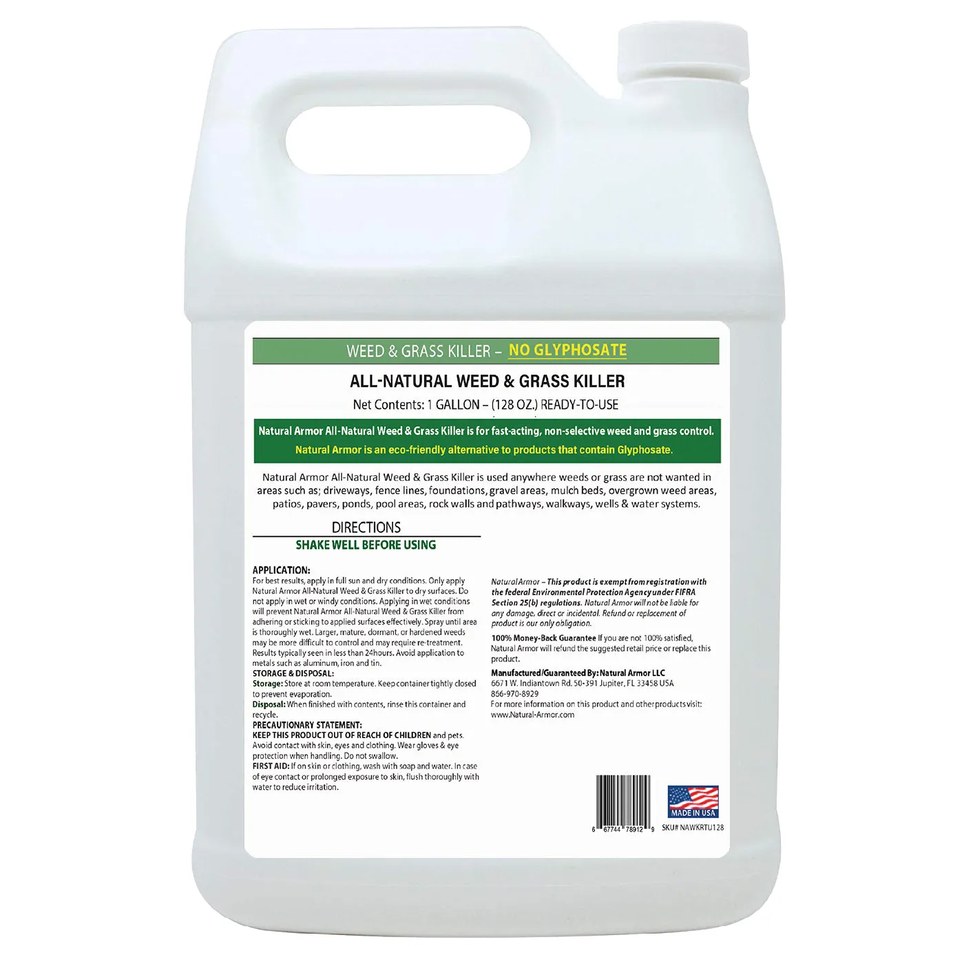 Natural Armor All-Natural Weed Killer - GALLON (128 oz.)