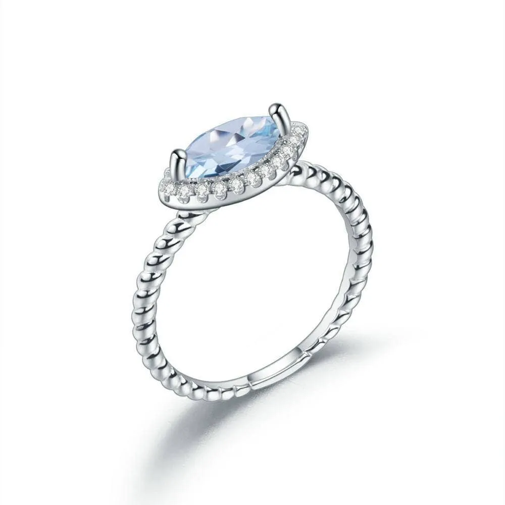 Natural Gemstone Ring Eternity Ring