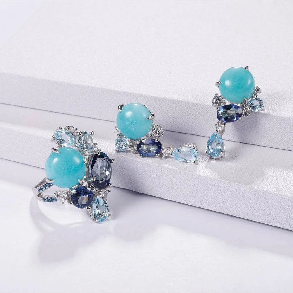 Natural Mix Gemstone Candy Ring
