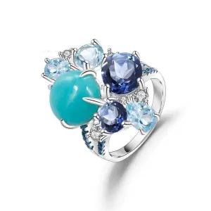 Natural Mix Gemstone Candy Ring