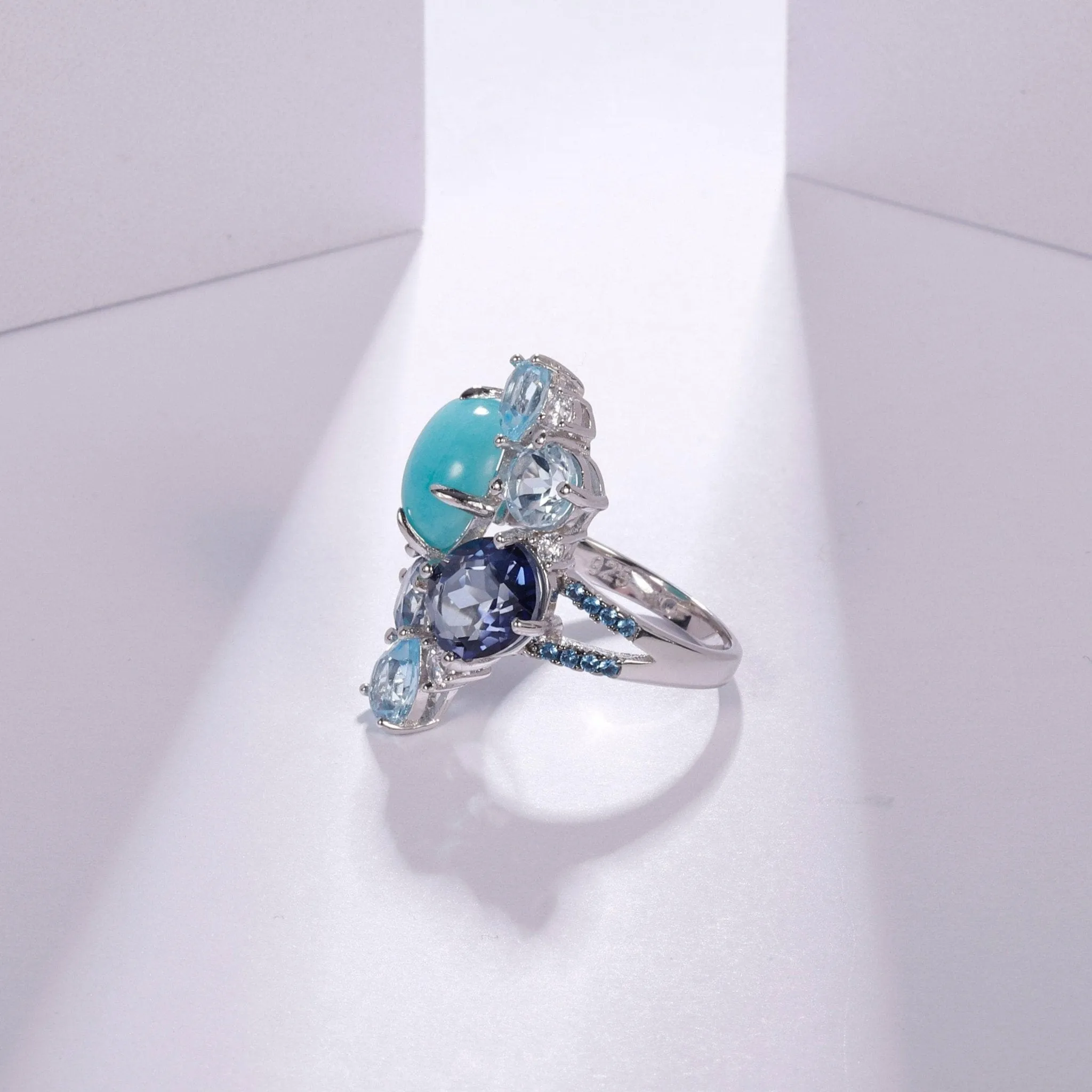 Natural Mix Gemstone Candy Ring