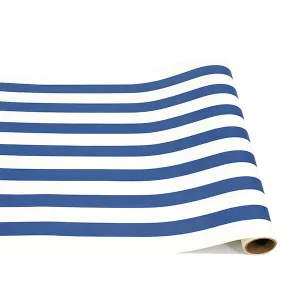 Navy Stripe Paper Table Runner
