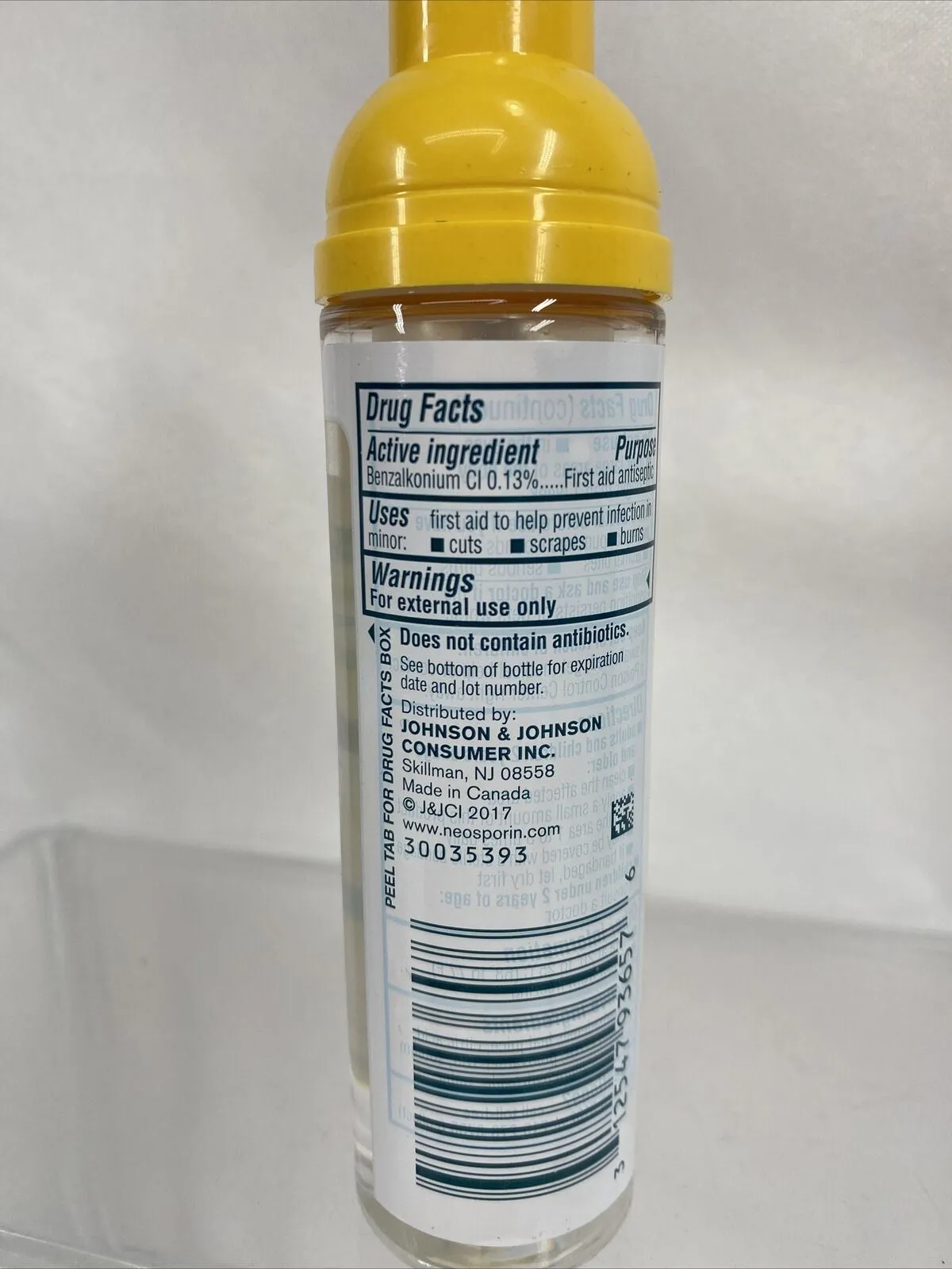 Neosporin Wound Cleanser Kids No Sting Kill Bacteria Foaming Liquid 2.3Oz 9/23
