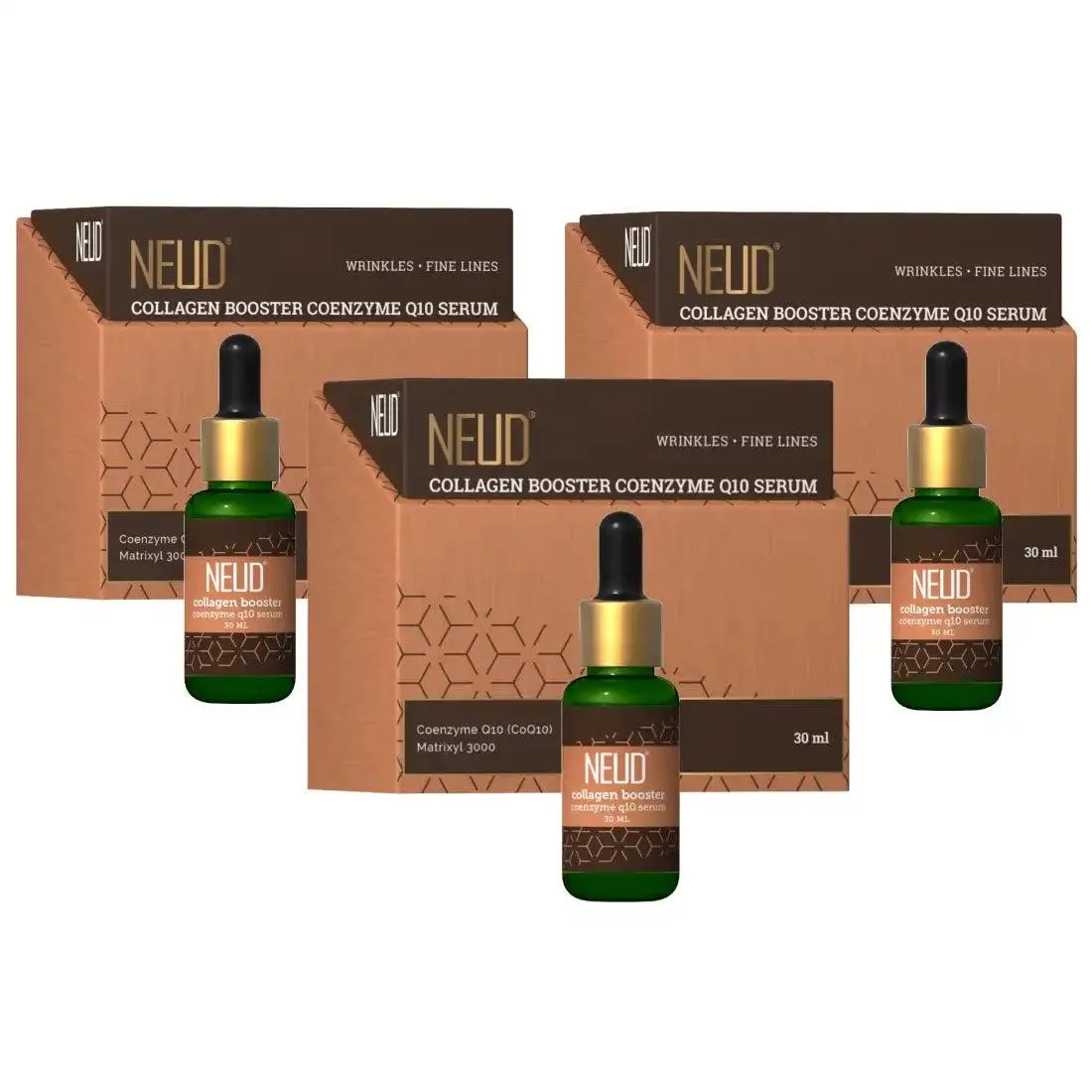 NEUD Collagen Booster Coenzyme Q10 Serum With Matrixyl 3000 and Aloe Vera - 30 ml
