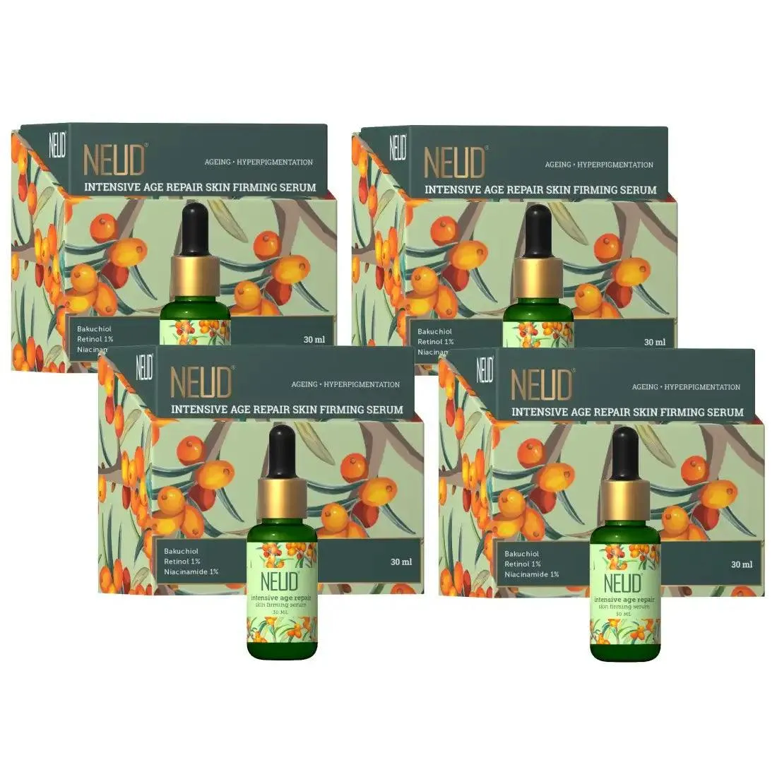 NEUD Intensive Age Repair Skin Firming Serum With Retinol, Niacinamide and Bakuchiol - 30ml