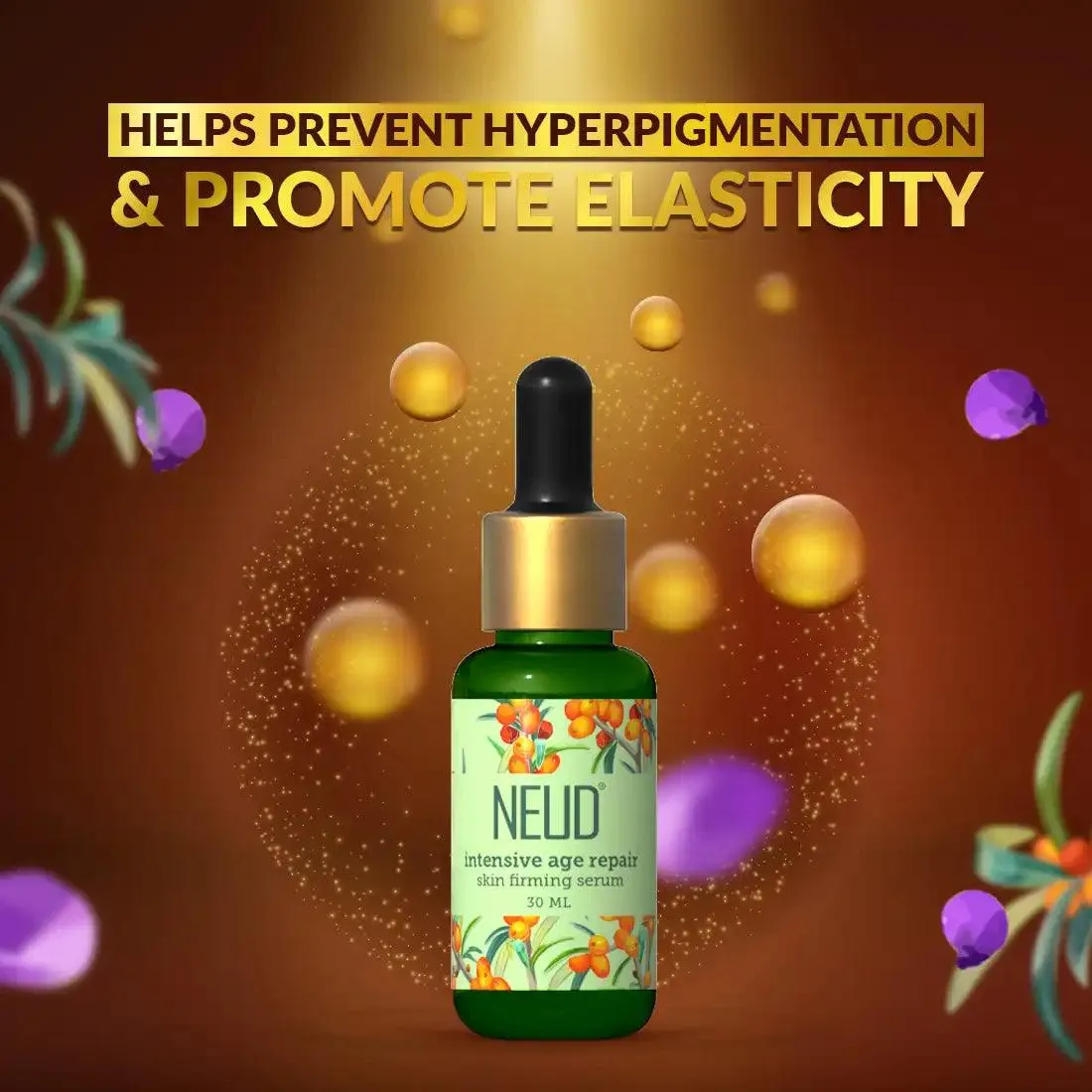 NEUD Intensive Age Repair Skin Firming Serum With Retinol, Niacinamide and Bakuchiol - 30ml