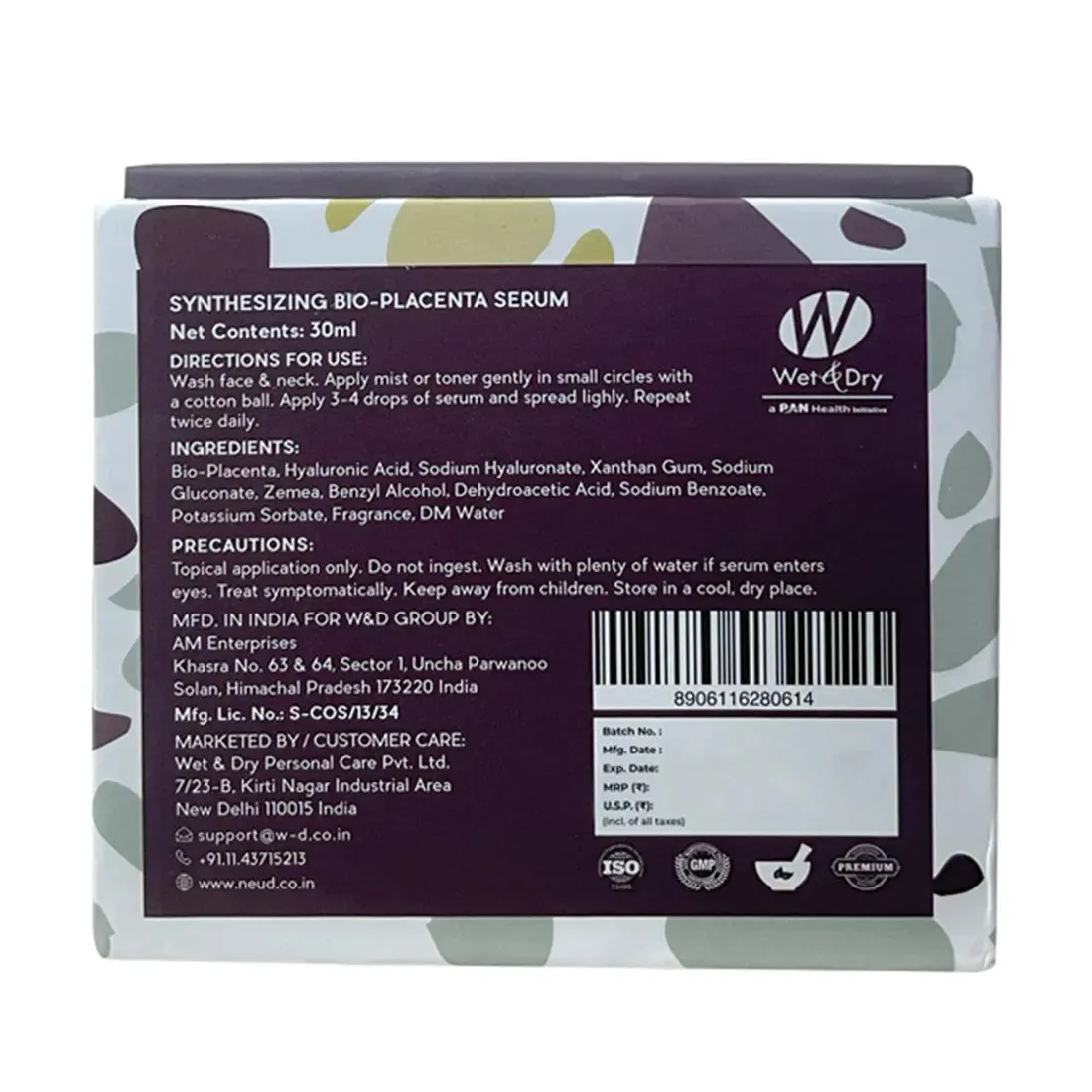 NEUD Synthesizing Bio-Placenta Serum With Hyaluronic Acid - 30 ml