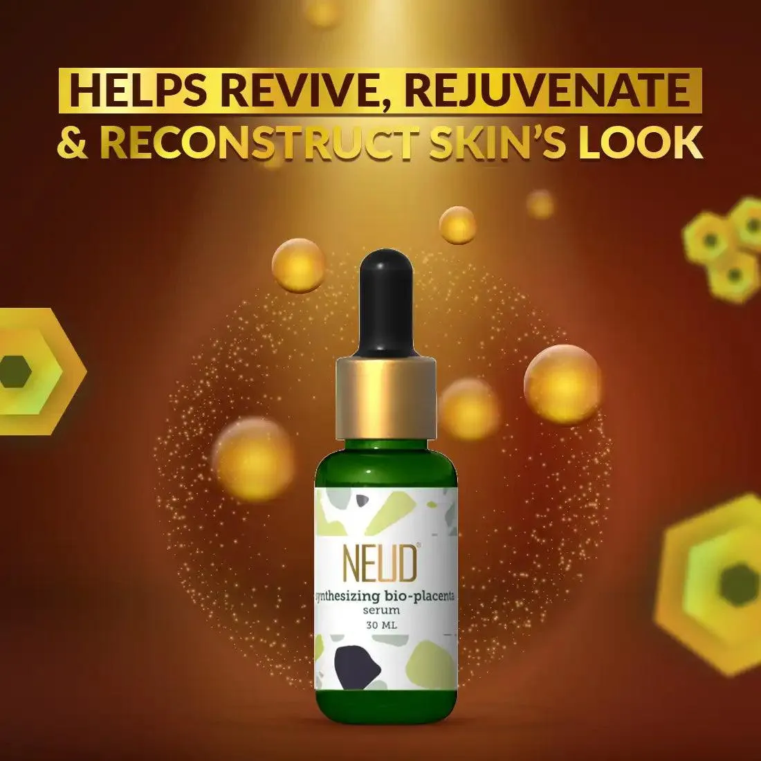 NEUD Synthesizing Bio-Placenta Serum With Hyaluronic Acid - 30 ml