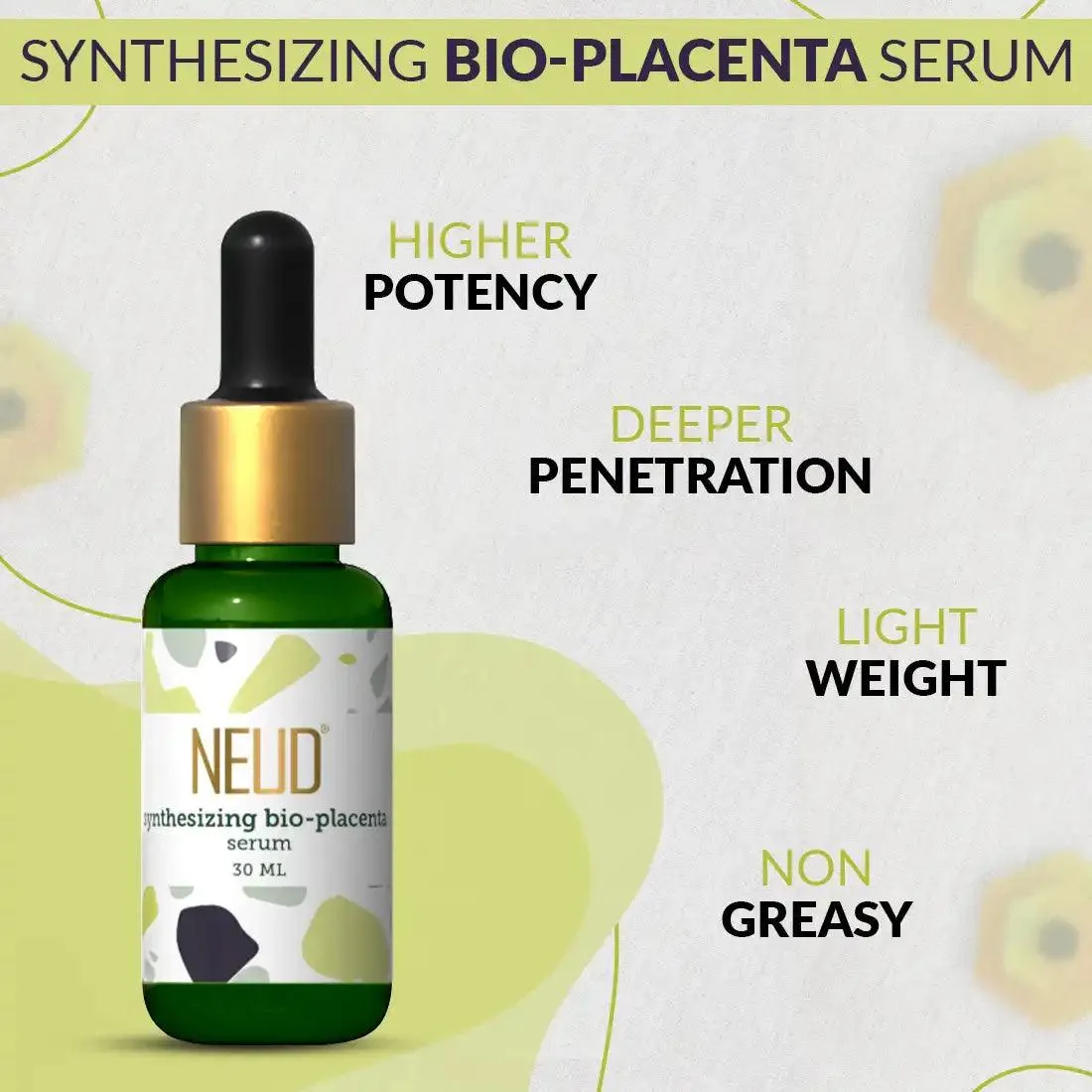 NEUD Synthesizing Bio-Placenta Serum With Hyaluronic Acid - 30 ml