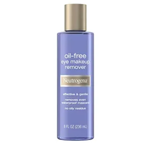 Neutrogena Gentle OilFree Eye Makeup Remover Cleanser for Sensitive Eyes NonGreasy Remover Removes Waterproof Mascara Dermatologist Ophthalmologist Tested, 8 Fl Oz