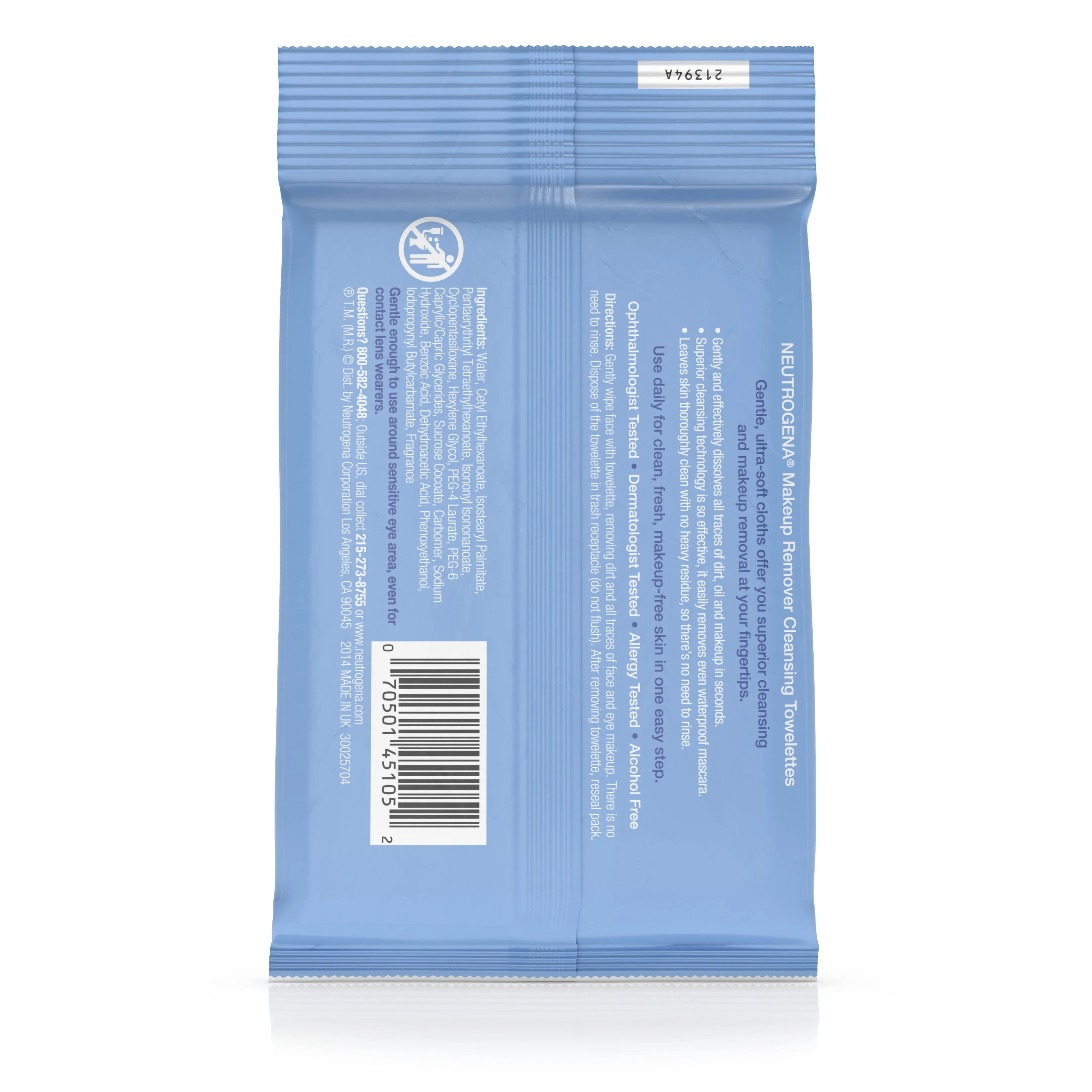 Neutrogena Makeup Remover Cleansing Towelettes, Travel Size