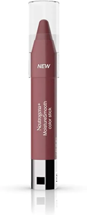 Neutrogena Neutrogena MoistureSmooth Color Stick for Lips, Moisturizing and Conditioning Lipstick with a Balm-Like Formula, Nourishing Shea Butter and Fruit Extracts, 100 Pink Nude,.011 oz (Pack of 36)