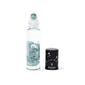 New Blossom Zodiac Pisces Vanilla-Flavoured Roll-On Lip Gloss made with real Crystals!