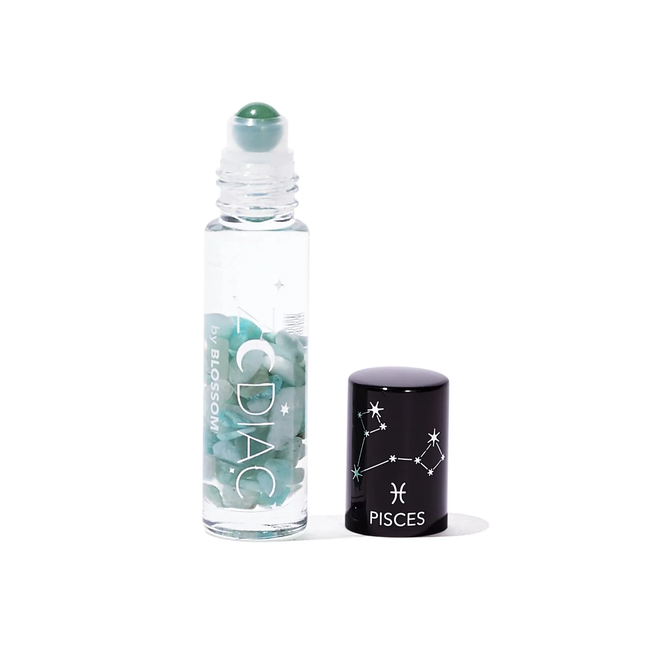 New Blossom Zodiac Pisces Vanilla-Flavoured Roll-On Lip Gloss made with real Crystals!
