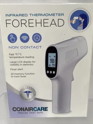 New Conaircare Infrared Forehead Thermometer ITH93 No Contact