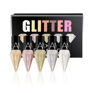 NEW Glitter LOOKAVE Diamond - Shimmer Liquid Eyeliner - 5pc