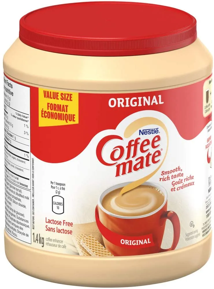 New sealed Massive Tub Coffee Mate, Original Value Sized! BB: 1/24