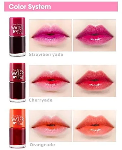 New SoltreeBundle 3 Color set Dear Darling Water Tint 10g Vivid Color Lip Tint! Moist-fruity water tint with the feeling of refreshing fruits bursting