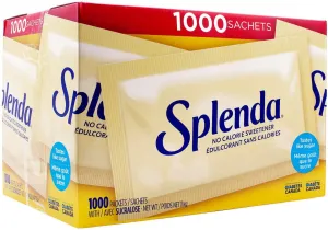 New Splenda No Calorie Sweetener, 1000 Packets BB: April 2025