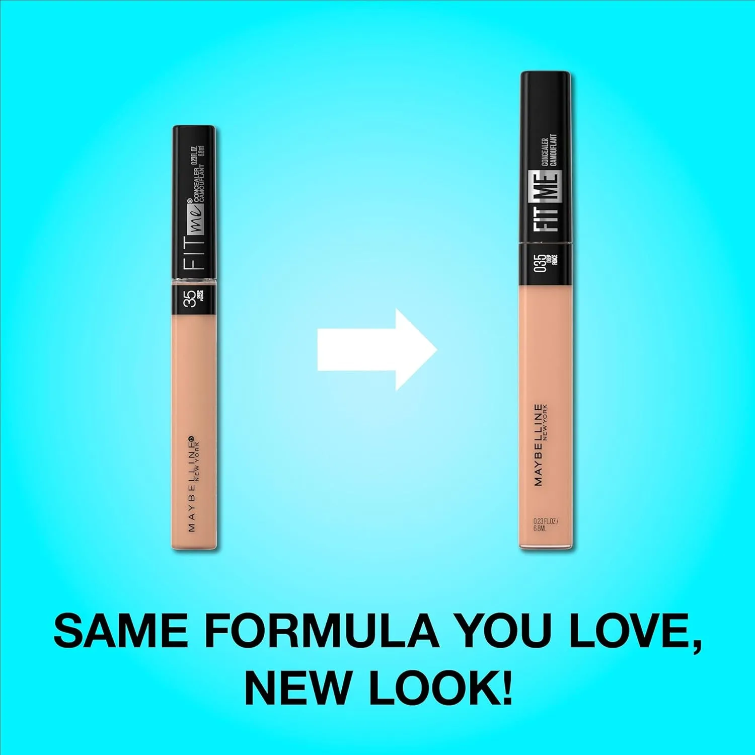 New York Fit Me Liquid Concealer Makeup, Natural Coverage, Lightweight, Conceals, Covers Oil-Free, Fair, 1 Count (Packaging May Vary)