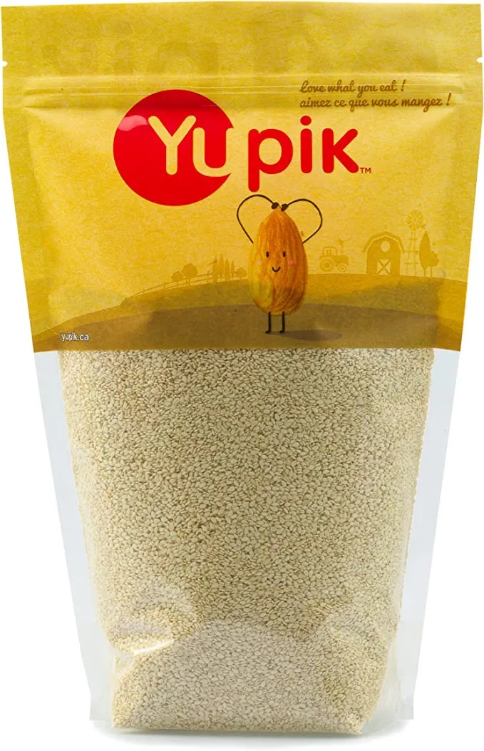 New Yupik Hulled Sesame Seeds, All-natural, No Shell, 1Kg BB 24