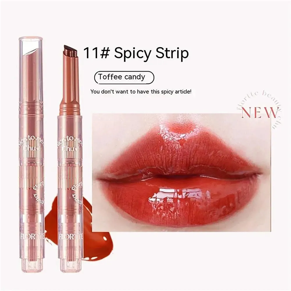 Nice to Meet Chu Jelly Lipstick Flower Heart Lipstick Long-lasting Pomegranate Jelly Love Lipstick Matte Lip Gloss
