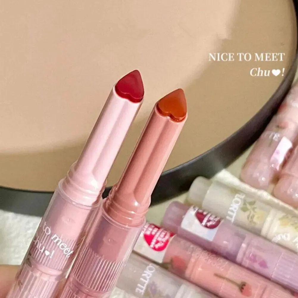 Nice to Meet Chu Jelly Lipstick Flower Heart Lipstick Long-lasting Pomegranate Jelly Love Lipstick Matte Lip Gloss