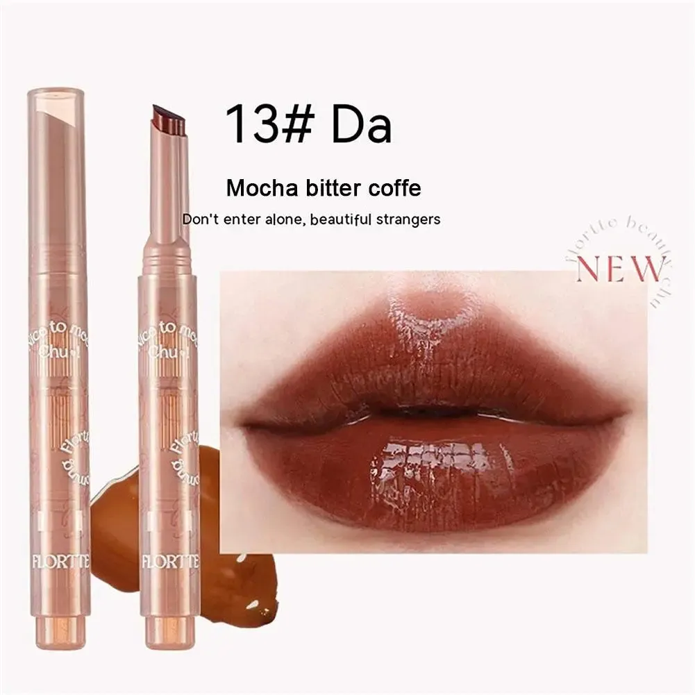 Nice to Meet Chu Jelly Lipstick Flower Heart Lipstick Long-lasting Pomegranate Jelly Love Lipstick Matte Lip Gloss