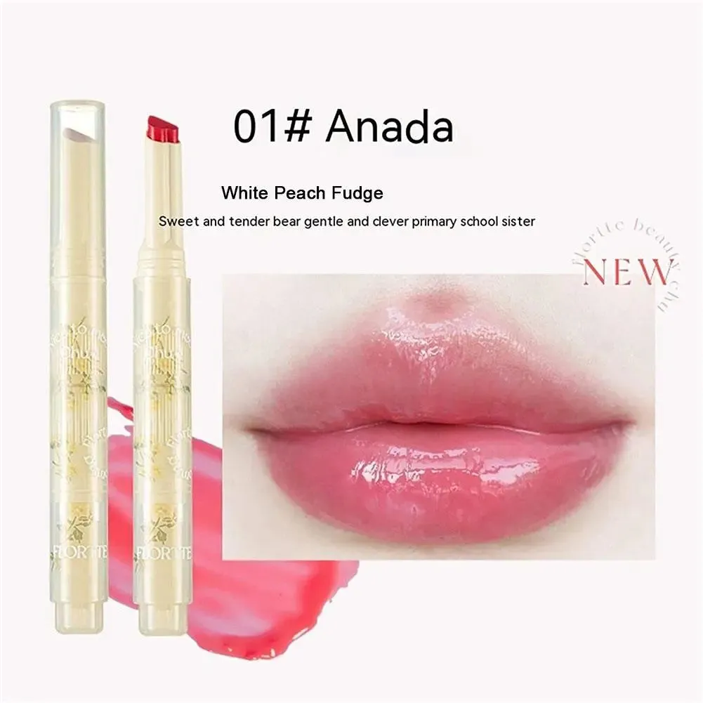 Nice to Meet Chu Jelly Lipstick Flower Heart Lipstick Long-lasting Pomegranate Jelly Love Lipstick Matte Lip Gloss