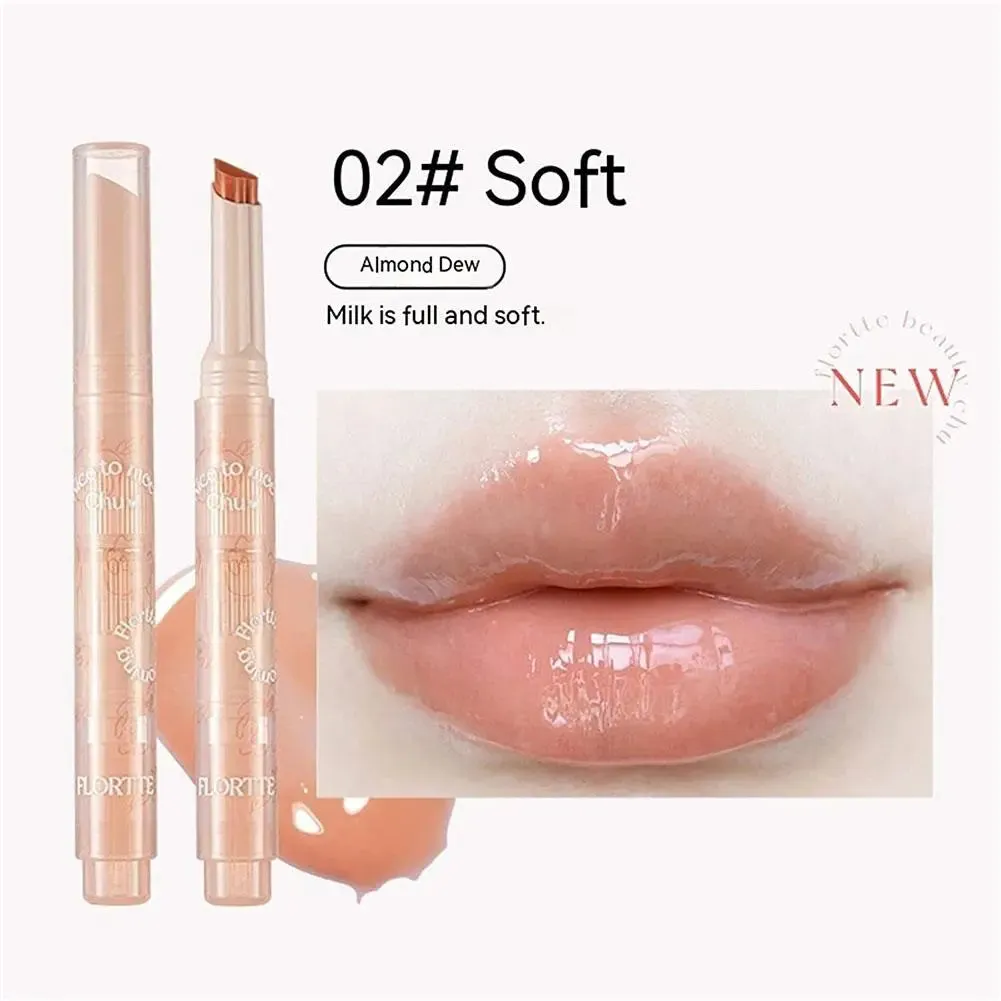 Nice to Meet Chu Jelly Lipstick Flower Heart Lipstick Long-lasting Pomegranate Jelly Love Lipstick Matte Lip Gloss