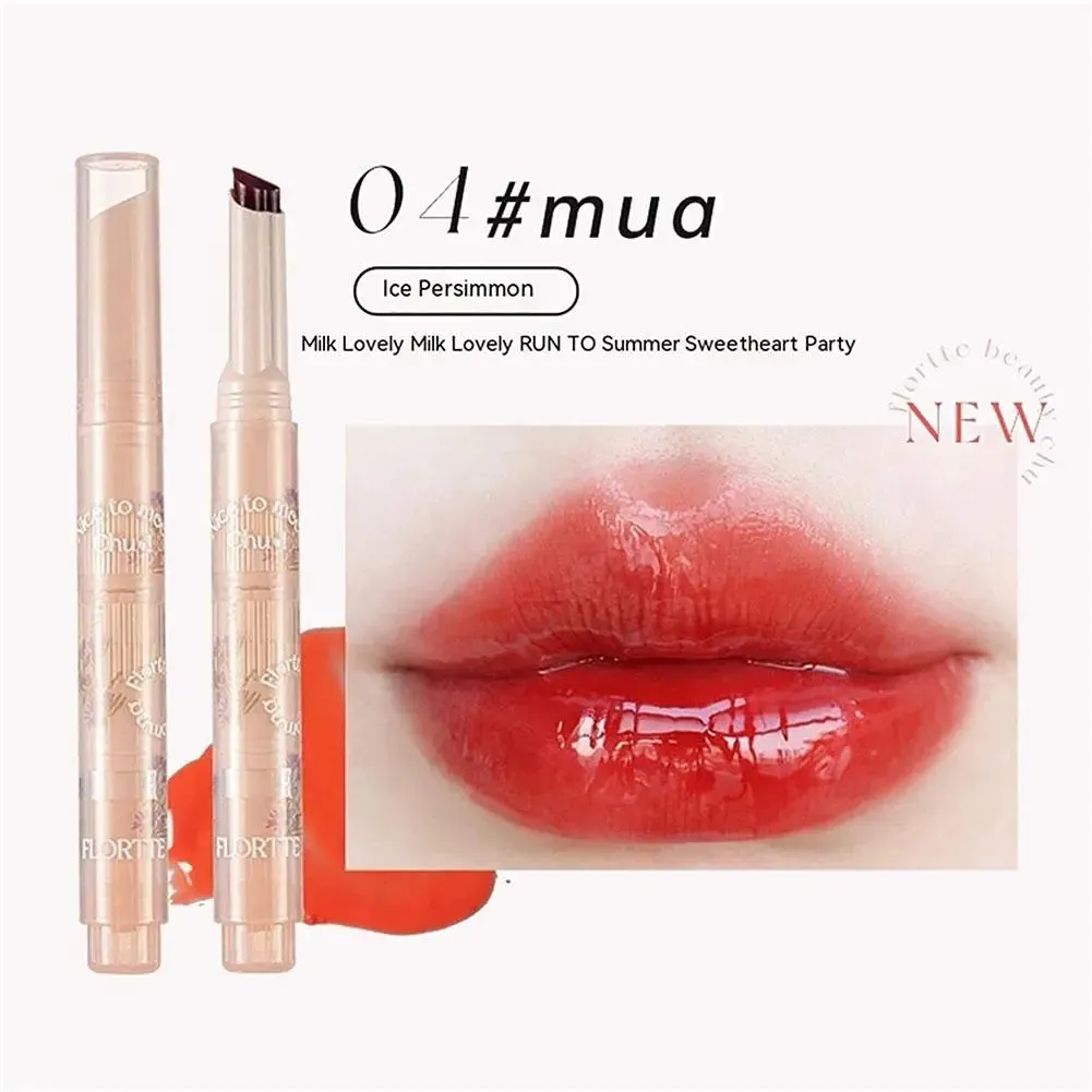 Nice to Meet Chu Jelly Lipstick Flower Heart Lipstick Long-lasting Pomegranate Jelly Love Lipstick Matte Lip Gloss