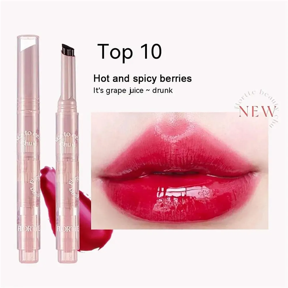 Nice to Meet Chu Jelly Lipstick Flower Heart Lipstick Long-lasting Pomegranate Jelly Love Lipstick Matte Lip Gloss