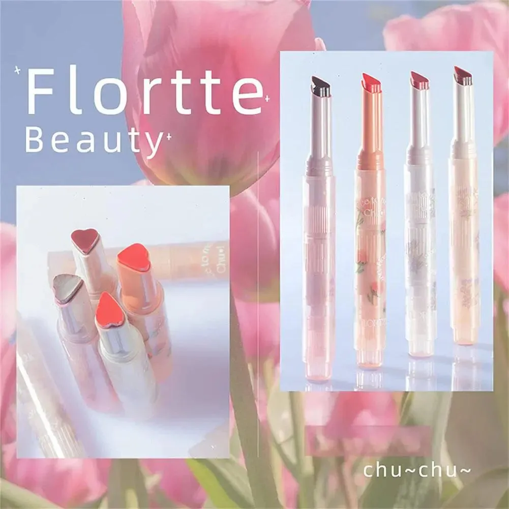 Nice to Meet Chu Jelly Lipstick Flower Heart Lipstick Long-lasting Pomegranate Jelly Love Lipstick Matte Lip Gloss