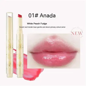 Nice to Meet Chu Jelly Lipstick Flower Heart Lipstick Long-lasting Pomegranate Jelly Love Lipstick Matte Lip Gloss