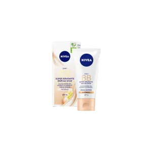 Nivea - 5 In 1 BB - Super Idratante 24H No Stop - Olio di Jojoba Bio - Pigmenti Illuminanti - Crema Giorno - SPF 15