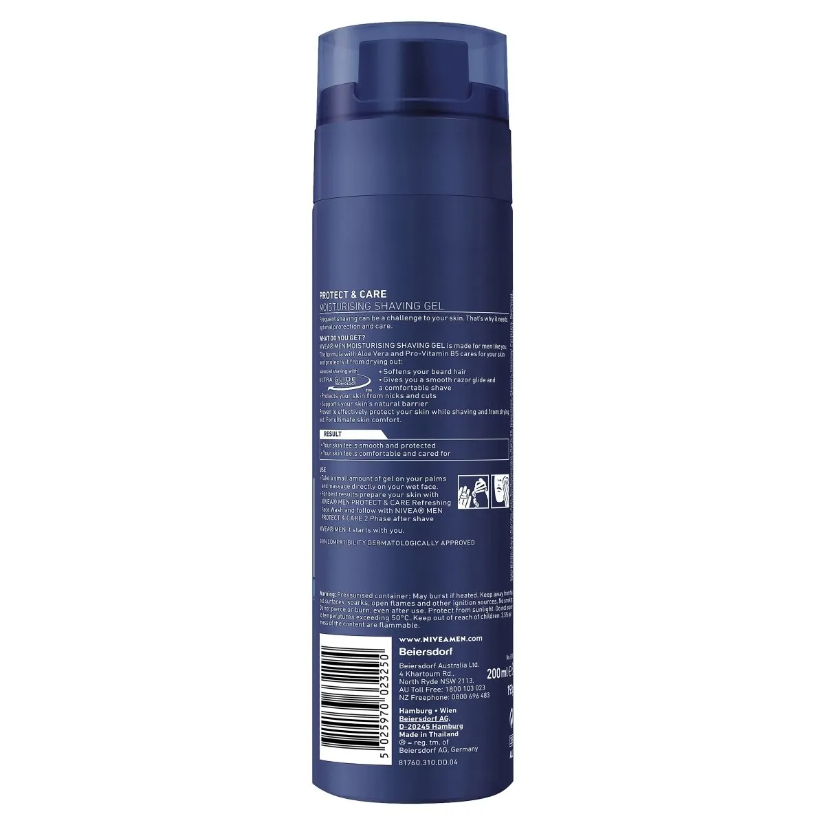 Nivea Men Protect & Care Shaving Gel 200mL