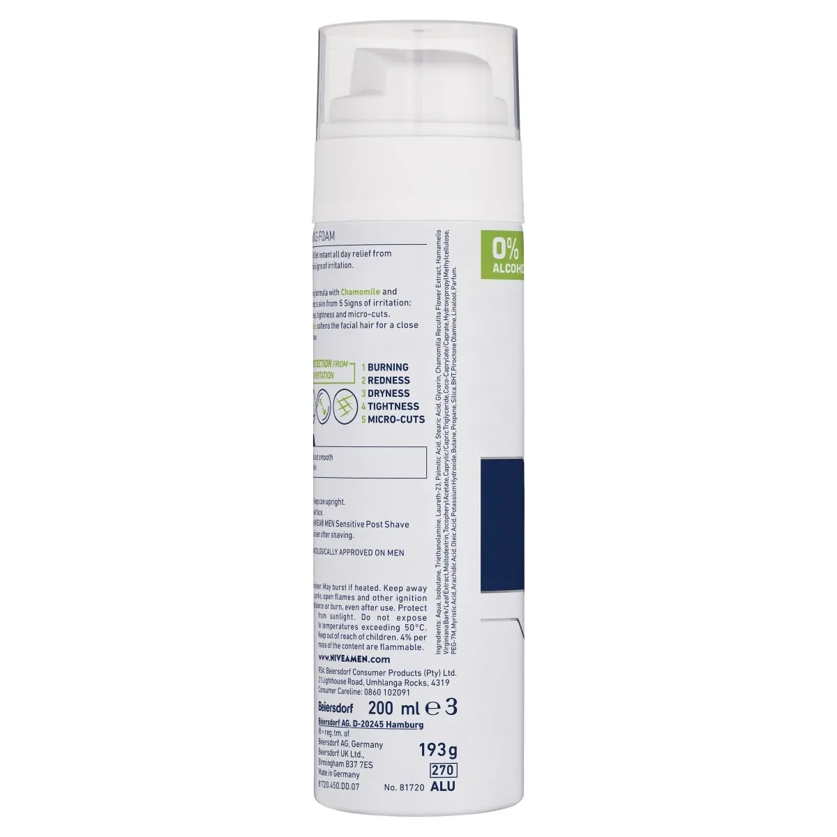 Nivea Men Sensitive Shaving Foam 200mL