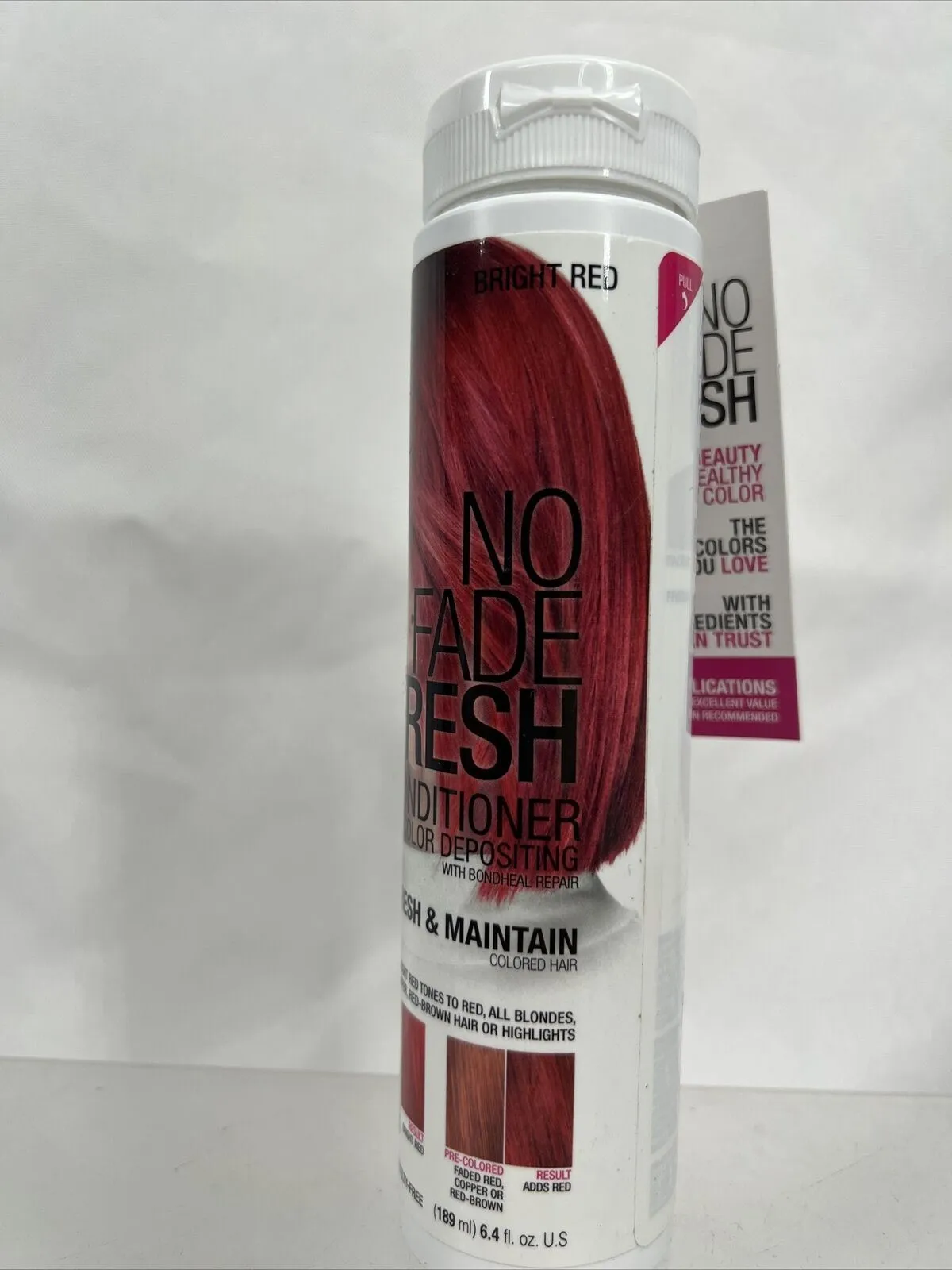 No Fade Fresh Semi-Permanent Color Shampoo Bright Red 6.4oz 100% Vegan