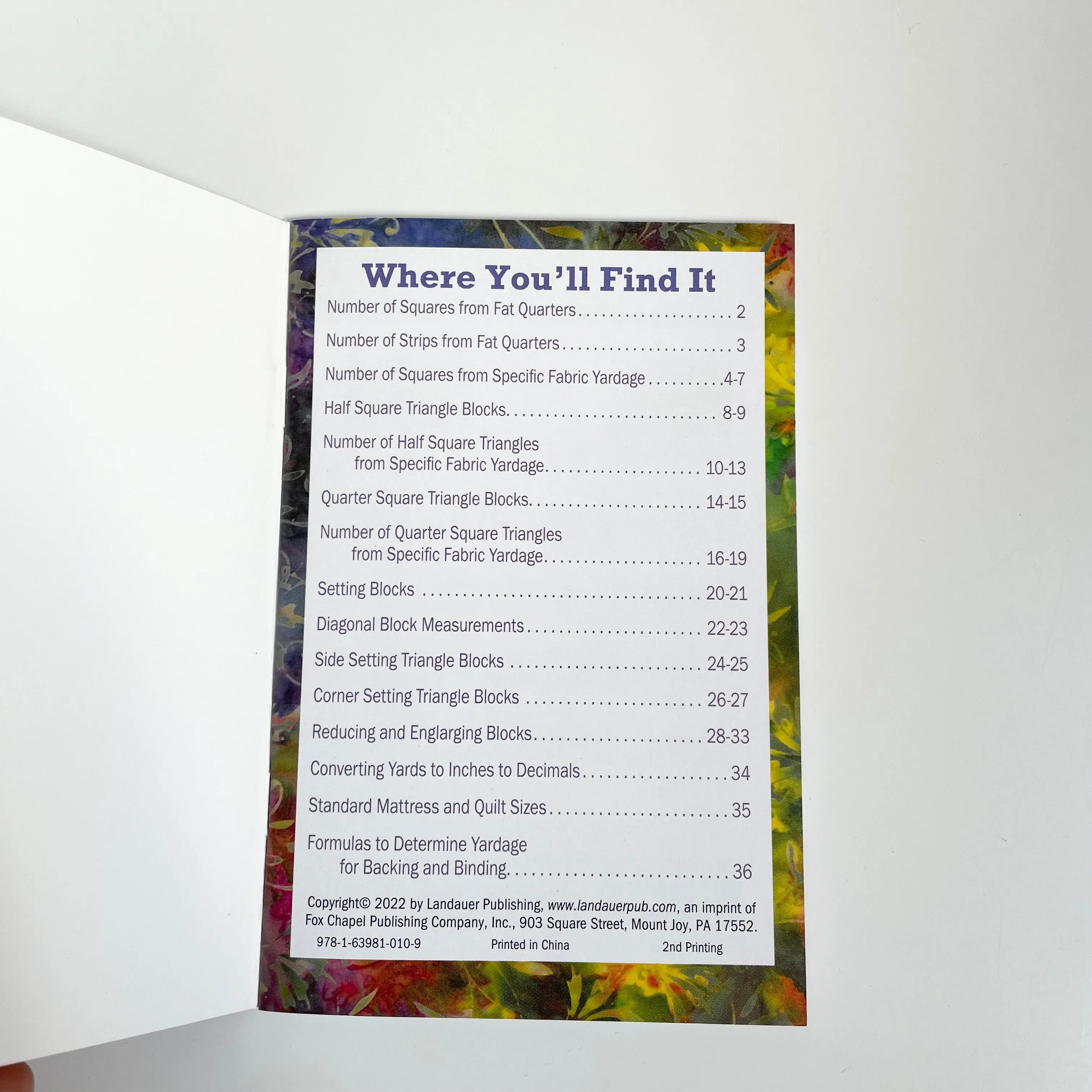 No Math Quilt Charts and Formulas