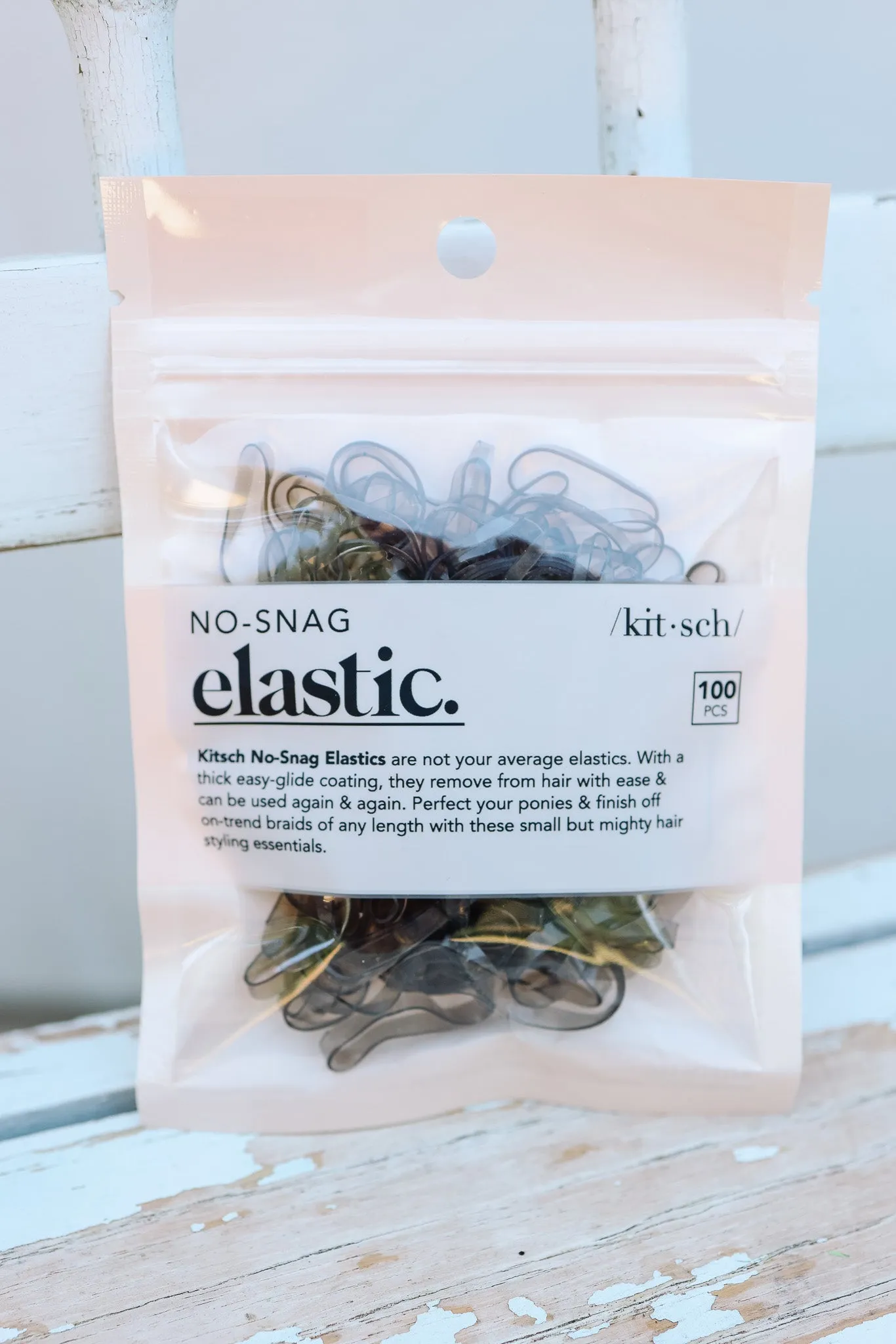 No-Snag Elastic 100pc - Brown