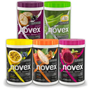 Novex Superfood Honnr Capillary Chronogram   Remineralization   Umply Treatment Creams Kit