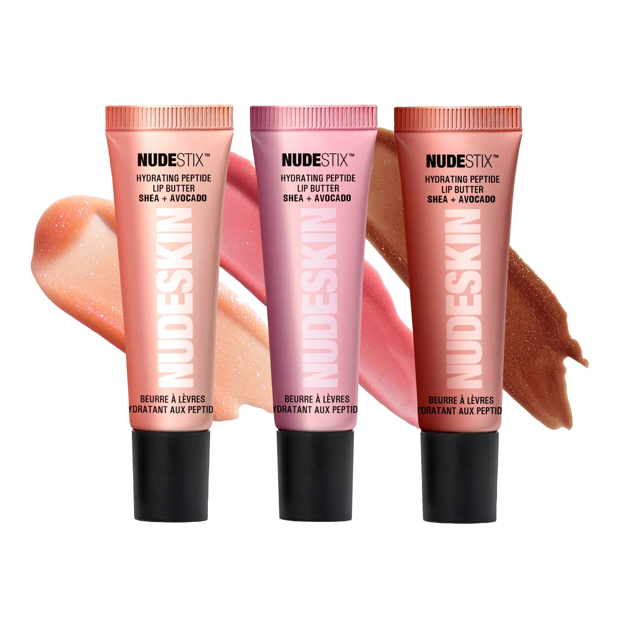 NUDEGLOW LIP SET HYDRATING PEPTIDE 3-PC KIT