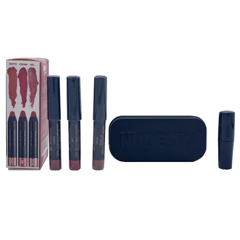 Nudestix 3 Mini Everyday Nude Lip Pencils Kit - Purity, Sin and Pulse