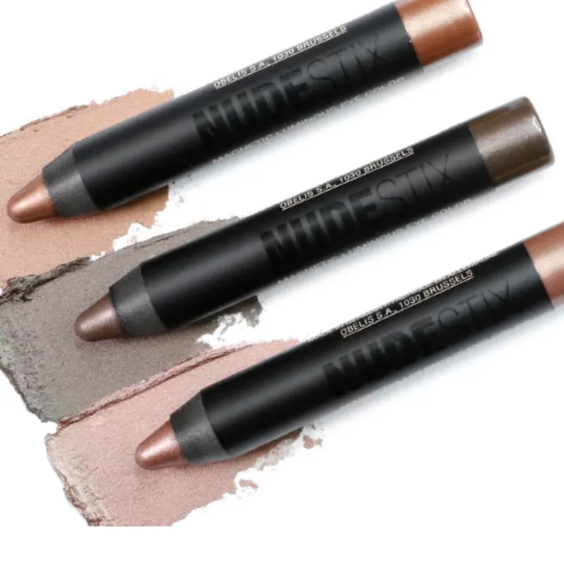 Nudestix 3 Mini Nude Metallics Eye Pencils Kit - Nudity, Burnish and Smoke