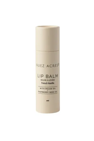 Nuez Acres® Lip Balm – Hydration with Pecan, Raspberry Seed Oil & French Vanilla Flavor