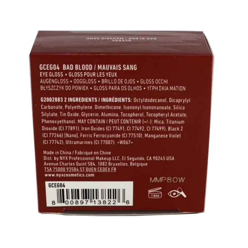 NYX Glazed & Confused Eye Gloss - GCEG04 Bad Blood