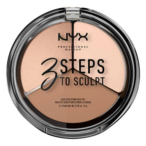 NYX Highlighter & Contouring 3 STEPS TO SCULPT